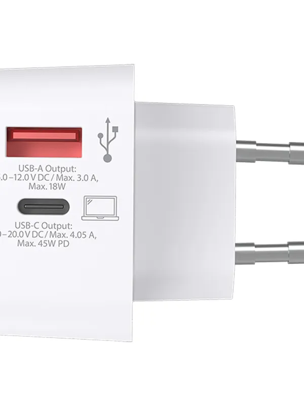 EU USB CHARGER AC 45PD